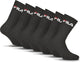 Chaussettes de sport Fila Tennis - taille 39 42 - paquet de 6 - noir