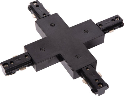 Lucide track x-connector - Éclairage sur rail pour système de rail monophasé - noir (extension)