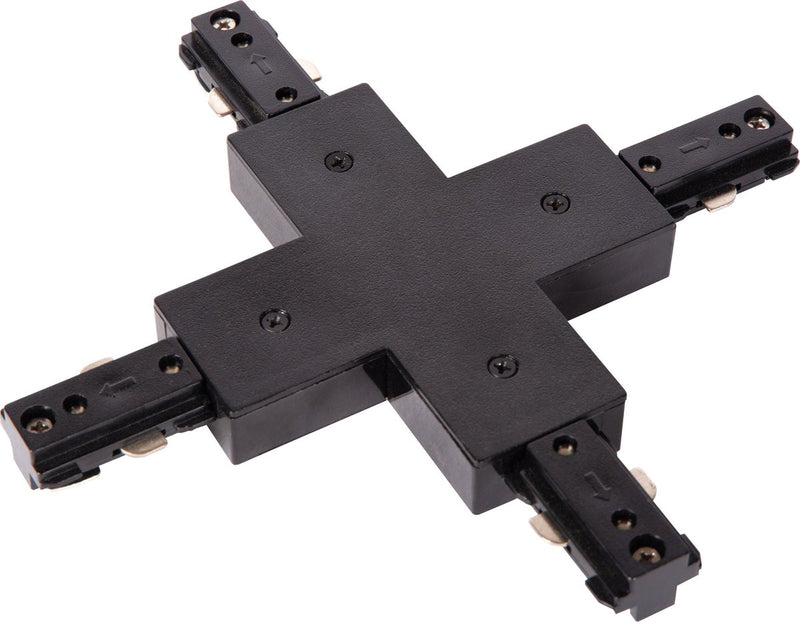 Lucide track x-connector - Éclairage sur rail pour système de rail monophasé - noir (extension)