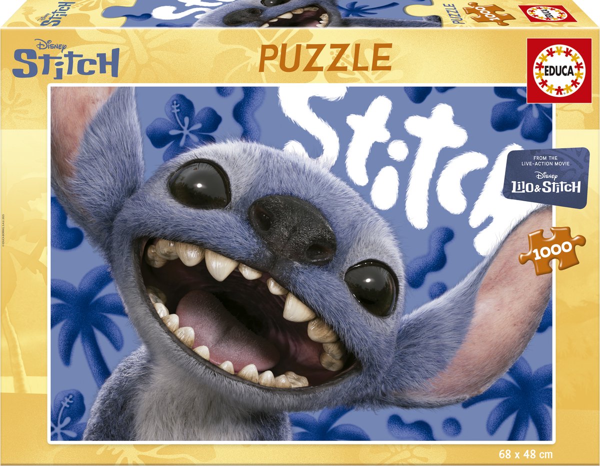 Educa puzzle lilo stitch 1000 pièces bleu