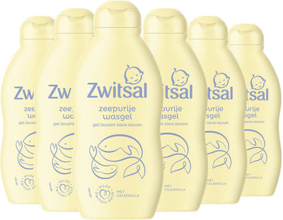 Zwitsal - gel lavant sans savon - bébé - 6 x 200 ml