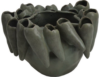 Vase collection Hd faïence vert 39x35,5x26cm