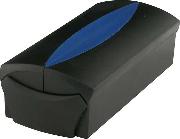 Boîte à cartes de visite VIP delta han noir bleu avec pochette pour cartes de visite