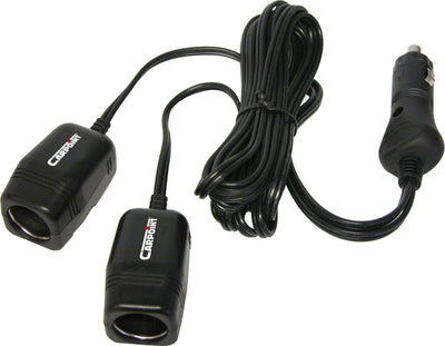 Boîte allume-cigare 2 voies Carpoint – 12v 10a – câble de 2 mètres – homologué CE – double connexion – pour accessoires de voiture