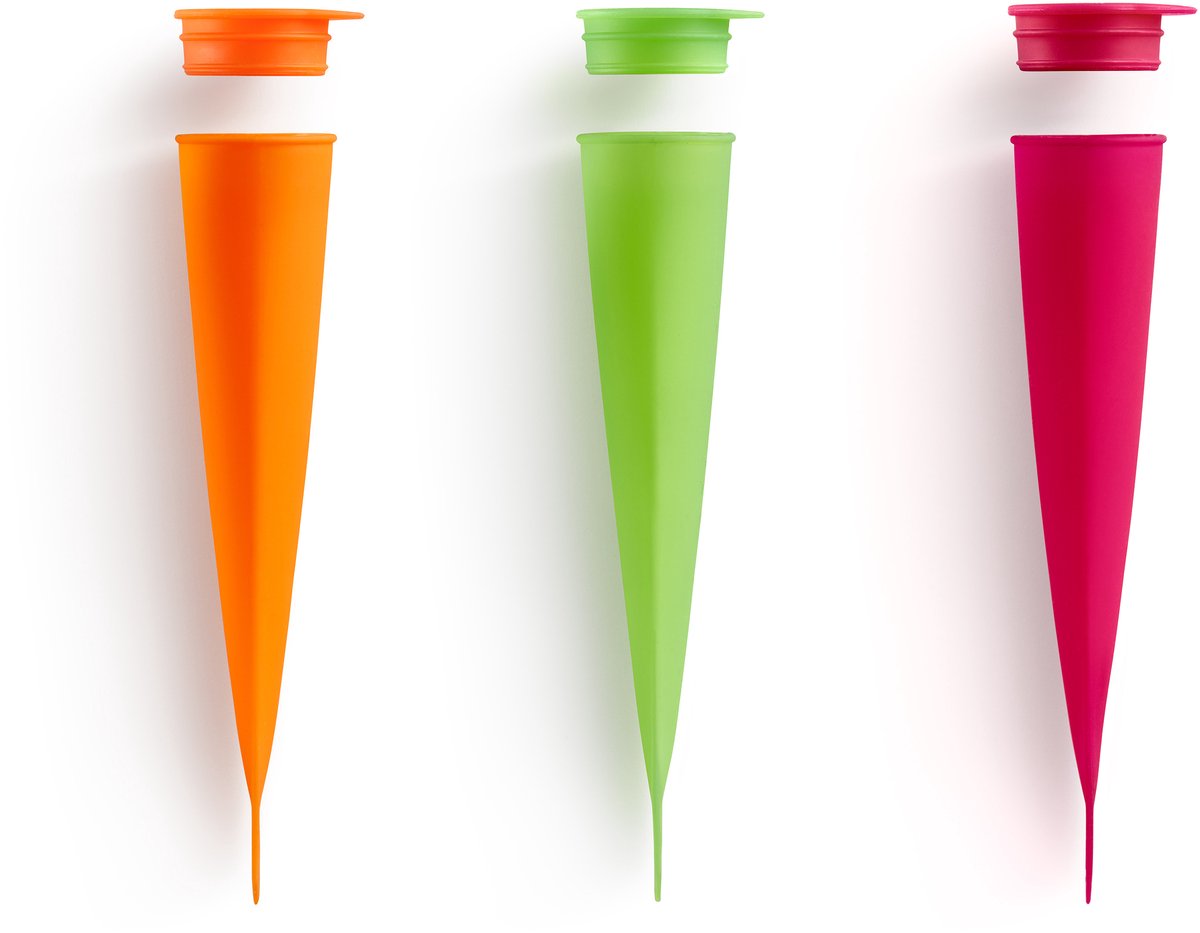 Lékué moule à glace push-up - 3 pcs. - silicone - mélangé