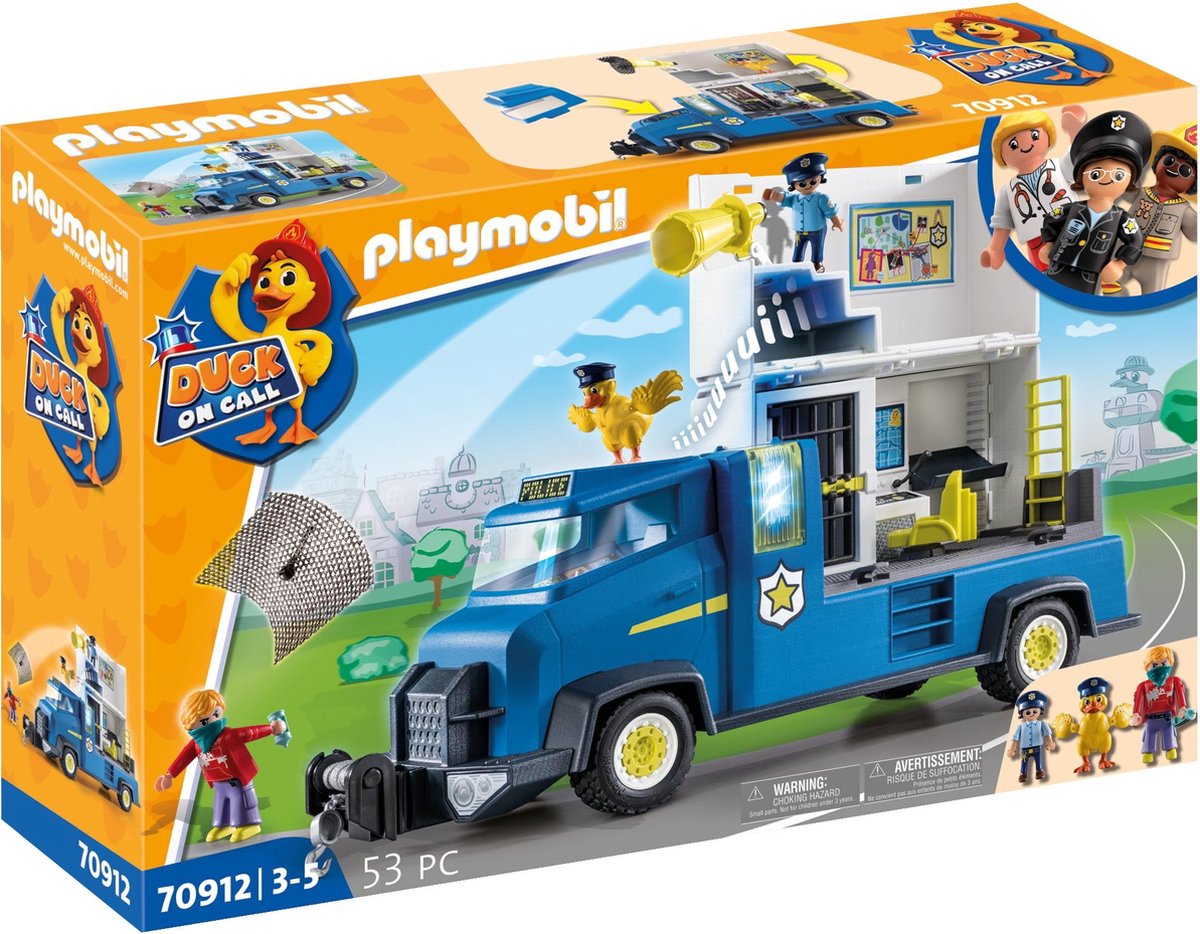 Playmobil canard d'appel voiture de police - 70912