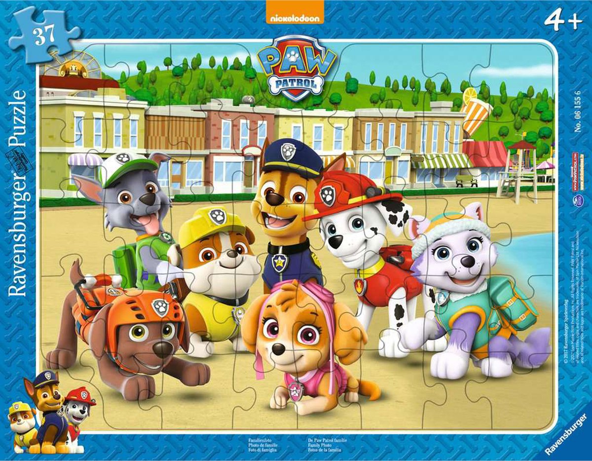 Ravensburger puzzle Paw Patrol photo de famille - puzzle cadre enfant 37 pièces.