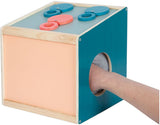 Boîte de niveau sensorielle en bois à petit pied avec lentille sensorielle - afbeelding 1