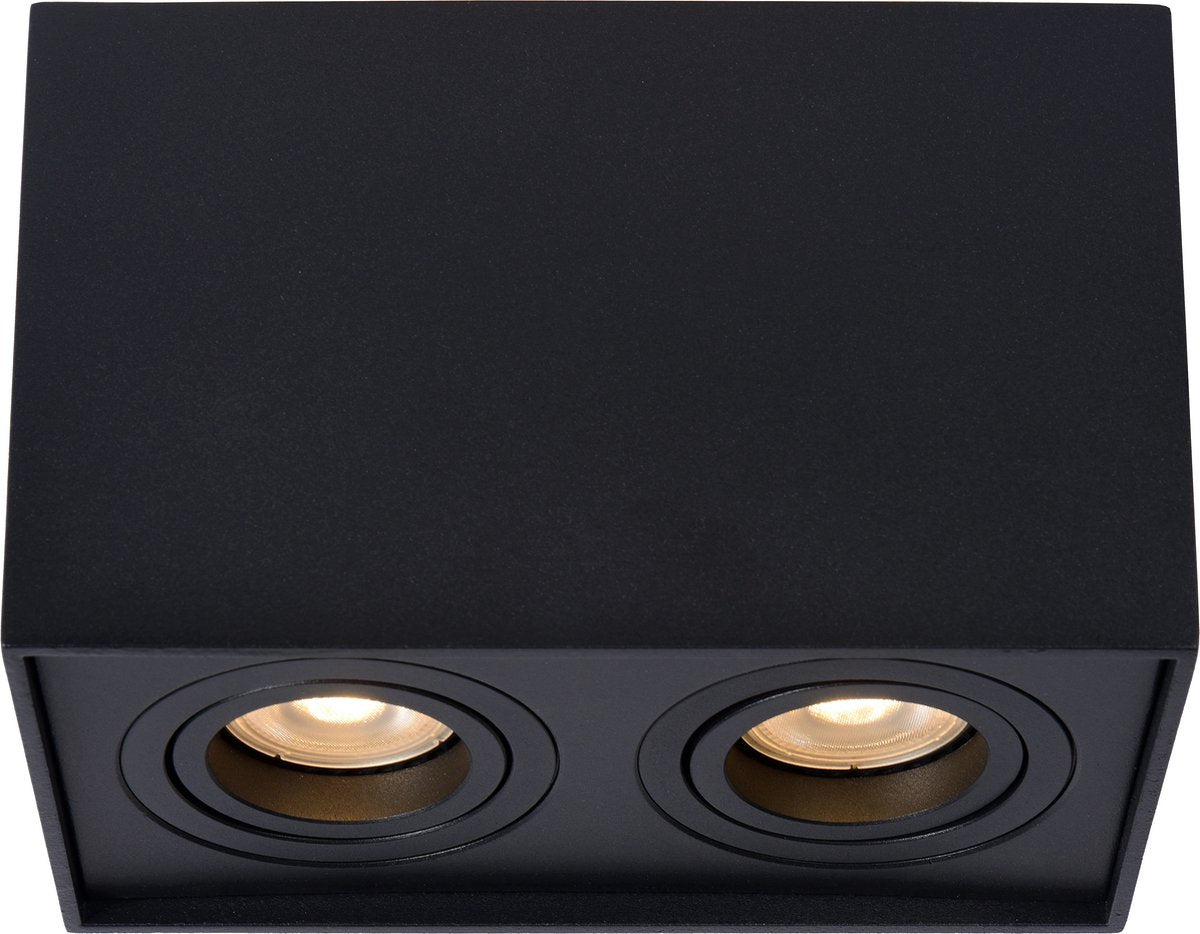 Lucide tube - spot de plafond (plafonnier) - 2xgu10 - noir