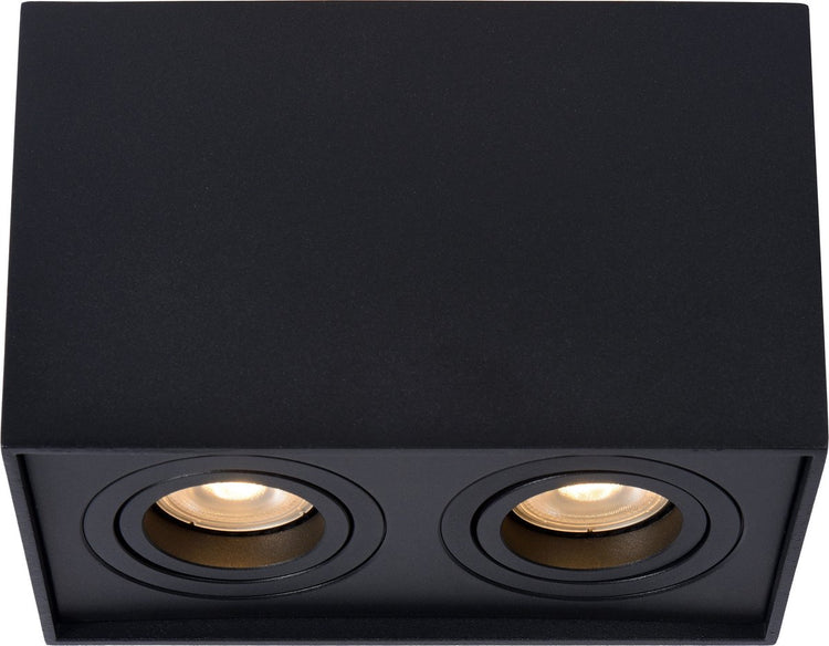 Lucide tube - spot de plafond (plafonnier) - 2xgu10 - noir