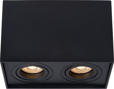 Lucide tube - spot de plafond (plafonnier) - 2xgu10 - noir