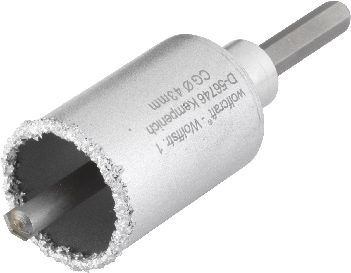 Wolfcraft - scie cloche 43mm - pour maçonnerie en pierre - 3894000