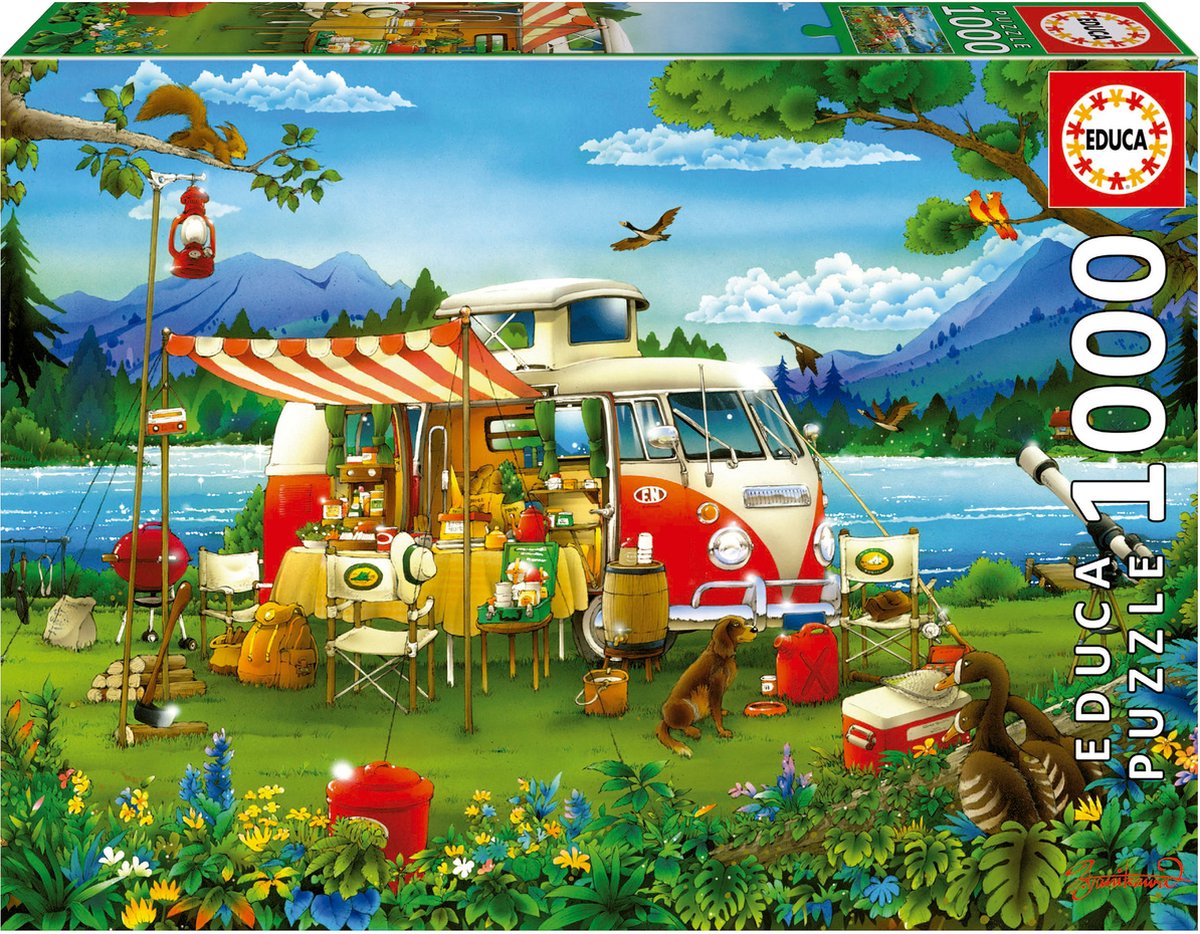 Educa - puzzle - 1000 pièces - vacances à la campagne - puzzle