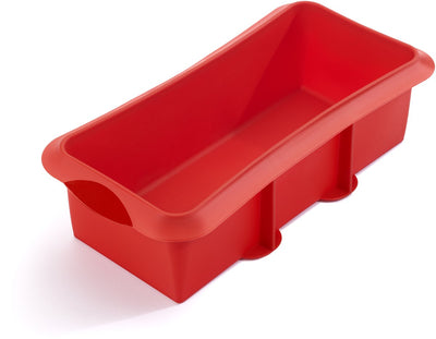 Moule à cake Lékué rectangle 28 cm - silicone - rouge