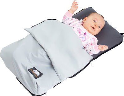Lit d'avion Deryan airtraveller - oreiller de voyage avec matelas - plié de manière compacte