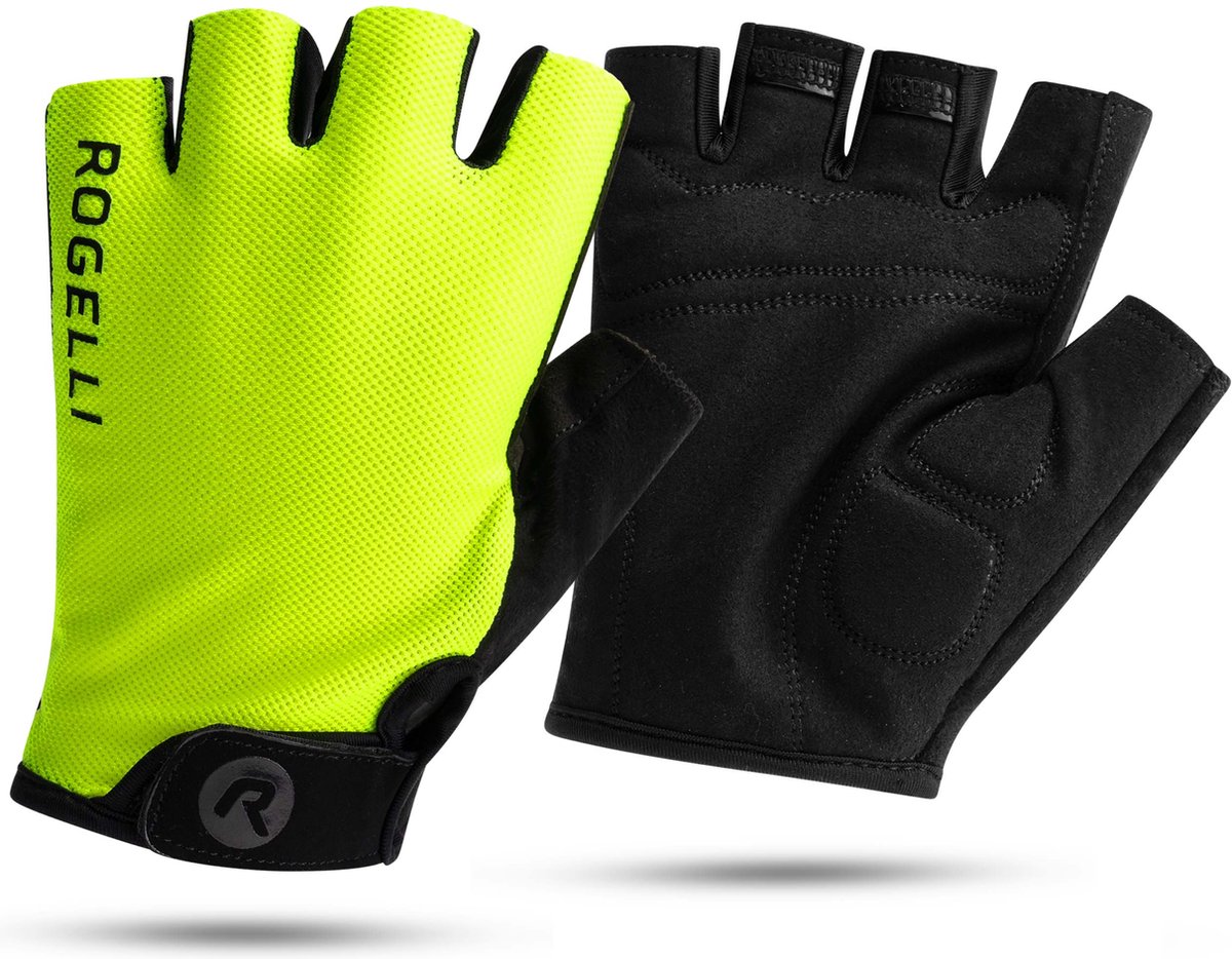 Rogelli Core gants de cyclisme hommes - été - jaune fluo - xl