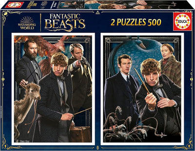 Educa - puzzle - bêtes fanatiques - 2 x 500 pièces - puzzle pour adultes