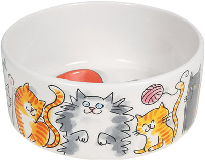 Blond Amsterdam gamelle en faïence chat 15,5x6,5cm multi