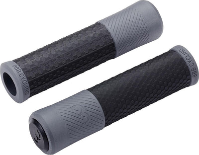 Bbb poignées de vélo viper de vélo - poignées de vélo avec adhérence maximale - gris noir - longueur 130 mm - bhg-97