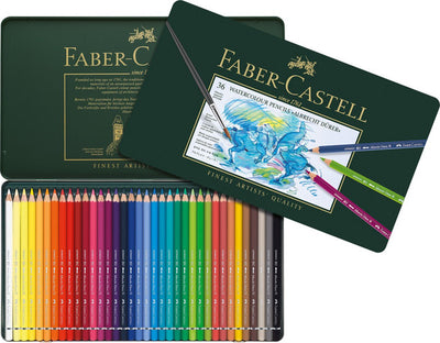 Faber-castell crayon de couleur aquarelle - albrecht durer - boîte 36 pièces - fc-117536