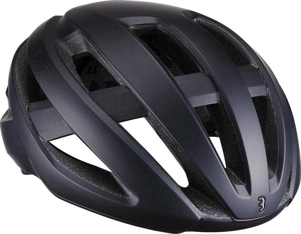 Bbb cycling casque de vélo de route - casque de vélo aérodynamique maestro - ventilation optimale - léger - rembourrage lavable - casque de vélo adultes - noir mat - m - bhe-09