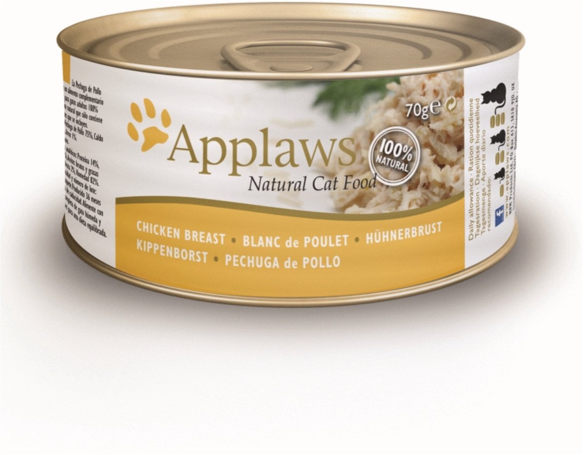 Applaws poitrine de poulet poisson adulte - 70 gr