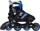 Patins à roues alignées Nijdam - réglables - enfants - noirs - taille 29-32