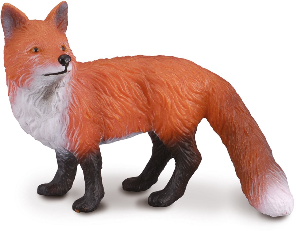 Figurine Collecta - renard roux - (s) - animaux de la forêt - peint à la main - miniature