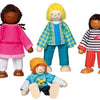 Goki Flexible Dolls Intercultural Family, 4st.
