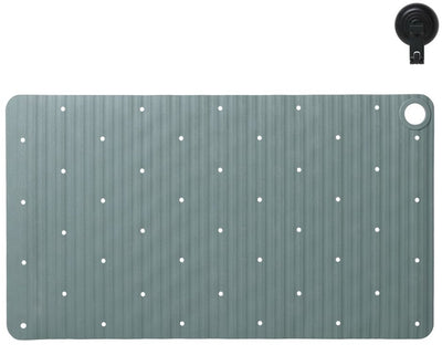 Sealskin Ribb - tapis de bain antidérapant 40x70 cm - vert - avec crochet noir
