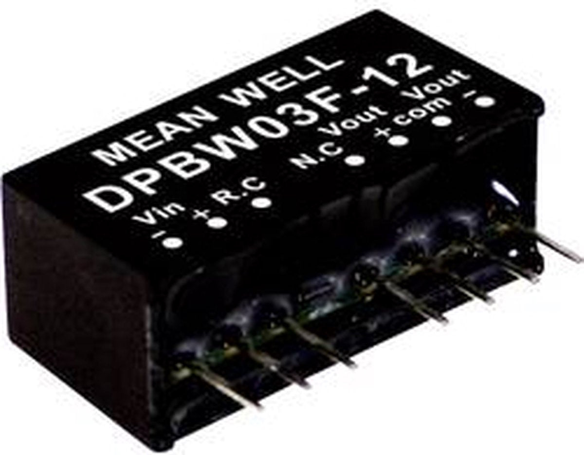Mean well dpbw03f-12 module convertisseur dc dc 125 ma 3 w nombre de sorties : 2 x contenu 1 pièce(s)