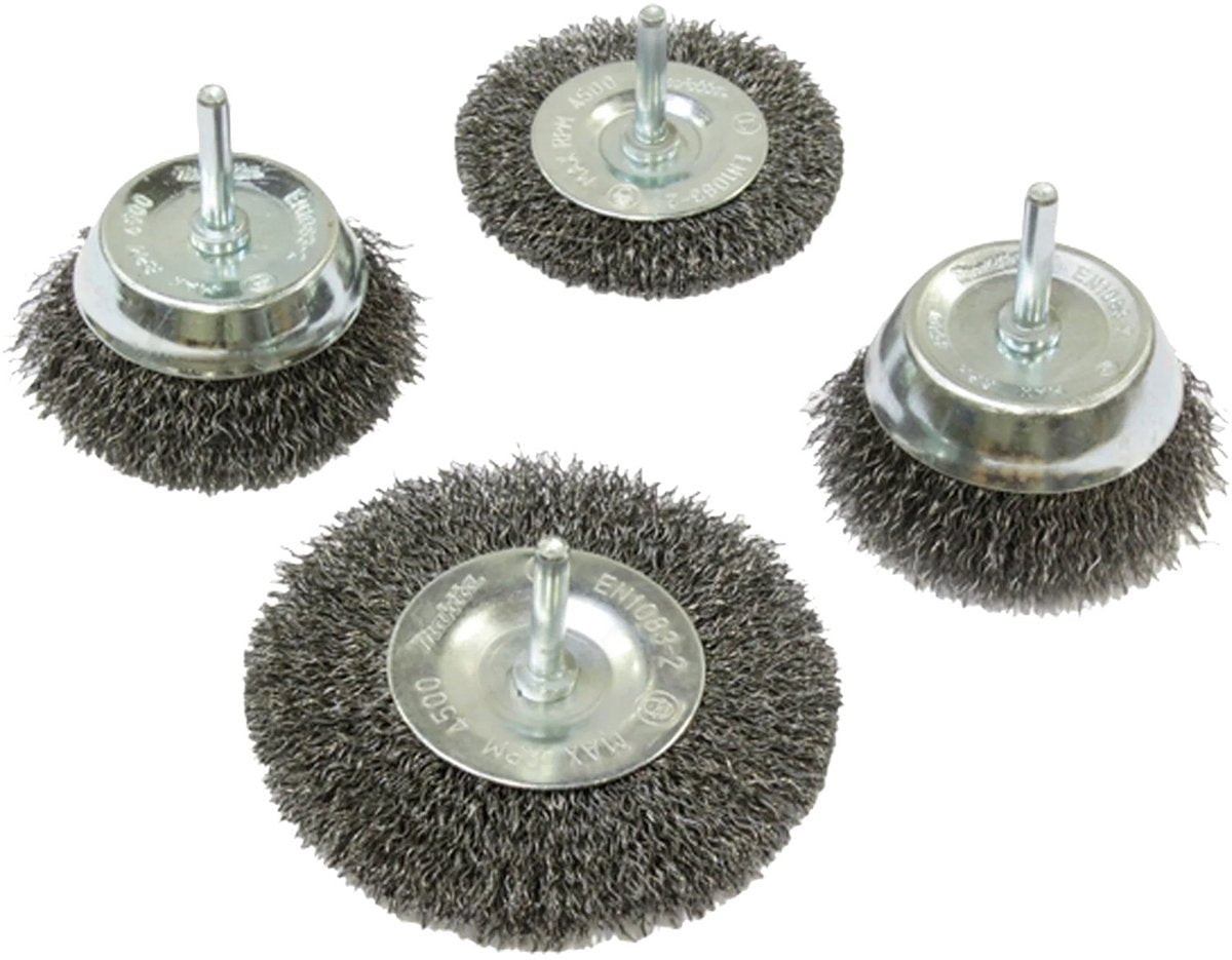 Makita accessoires ensemble de pinceaux 4 pièces bol rond - d-65729 - d-65729