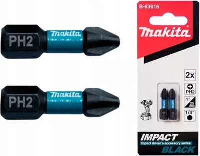 Makita accessoires tournevis à percussion noir ph2x25mm - b-63616