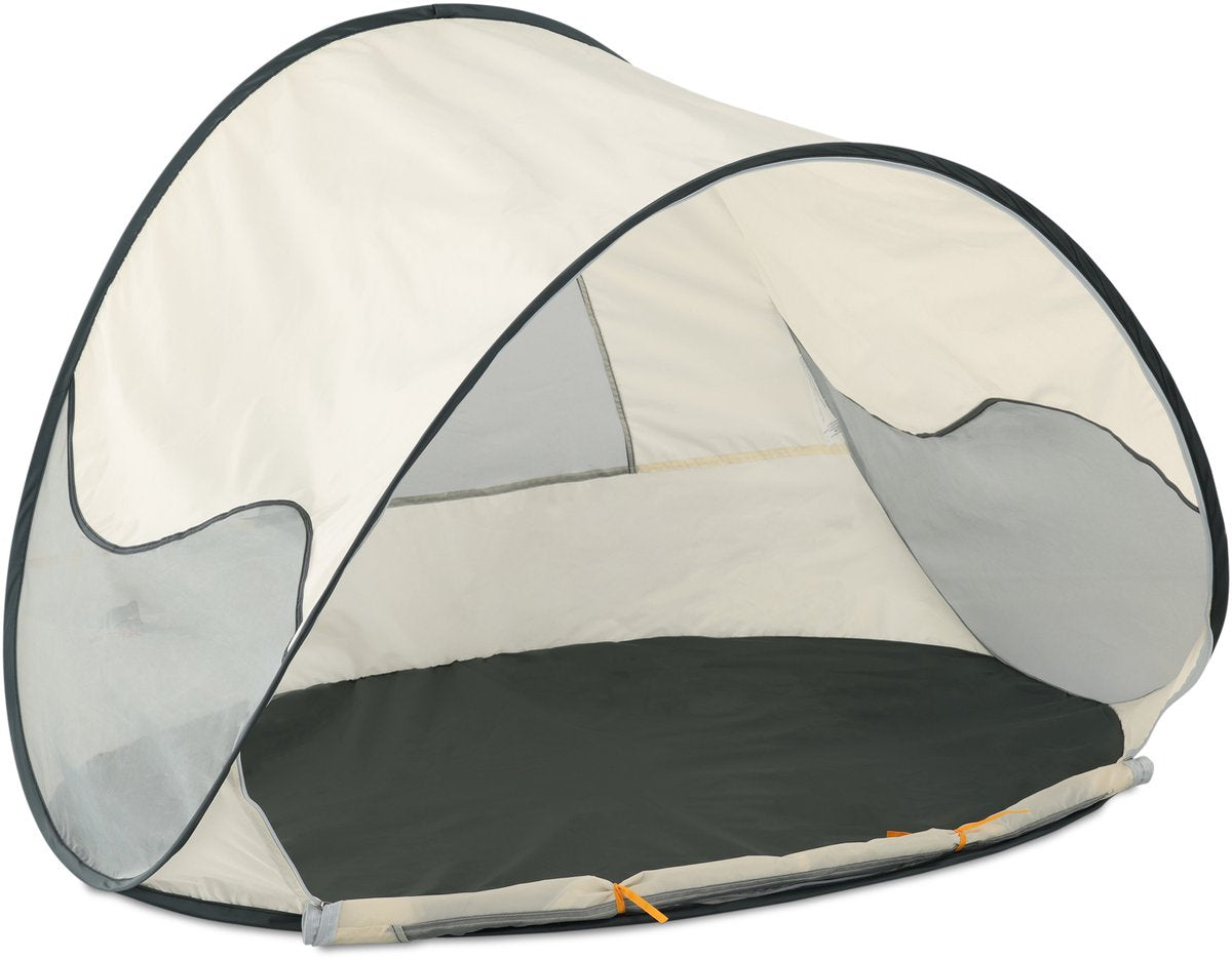 Tente de plage pop up de luxe Deryan - anti-UV 50+ - crème