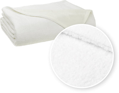 Couvre-lit bouclé Meyco home - blanc cassé