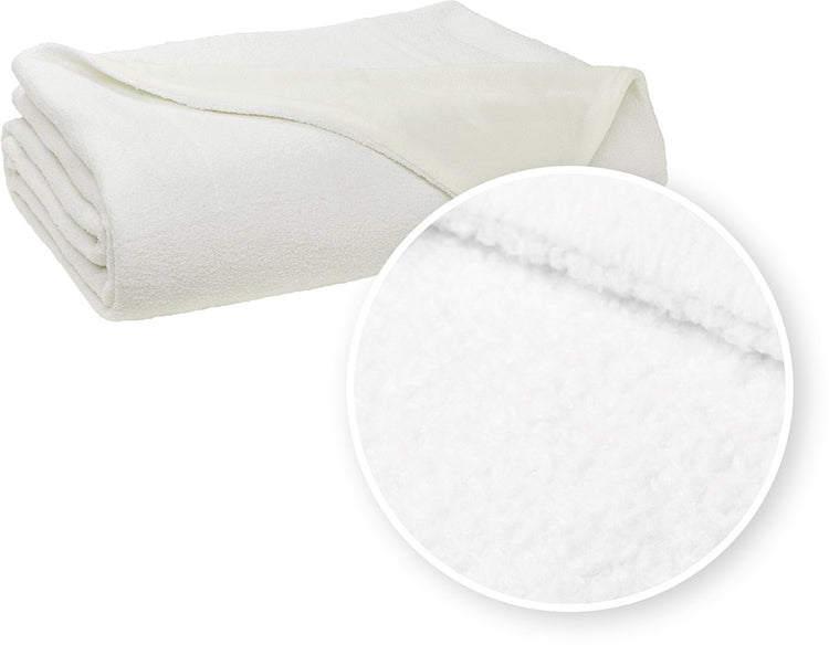 Couvre-lit bouclé Meyco home - blanc cassé