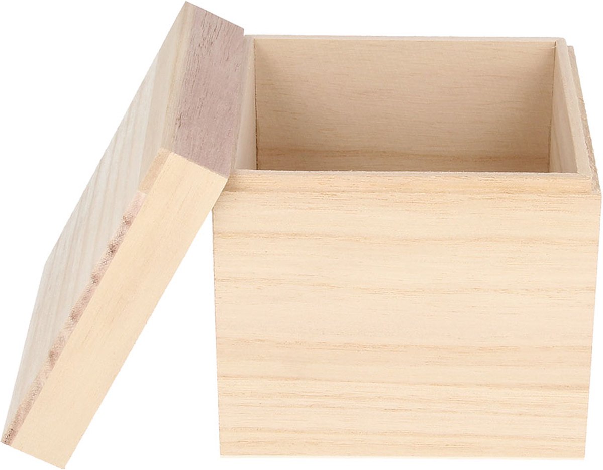 Boîte en bois Artemio 12x12x12 cm -