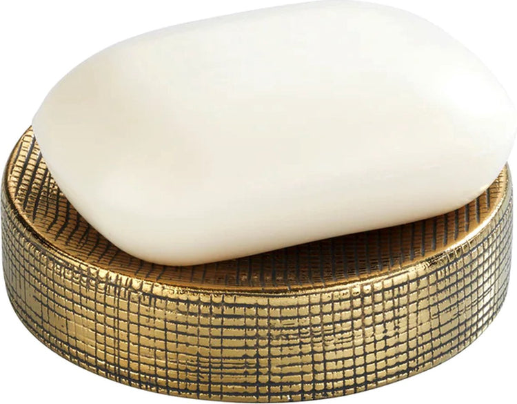Wenko porte-savon rivara gold céramique avec structure - porte-savon autoportant - salle de bain WC cuisine