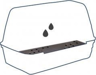 Duvo + tapis de drainage pour boîte de transport pour art 114004 - cage de transport - 45 cm x 51,5 cm x 0,8 cm - noir