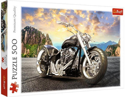 Trefl puzzle moto noire 500 pièces - jouet.