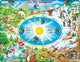 Larsen les saisons de l'année – puzzle – science spatiale – saisons – puzzle éducatif pour enfants – 44 pièces – fabriqué en Norvège – pièces extra épaisses de 2,5 mm – plateau avec bord fixe