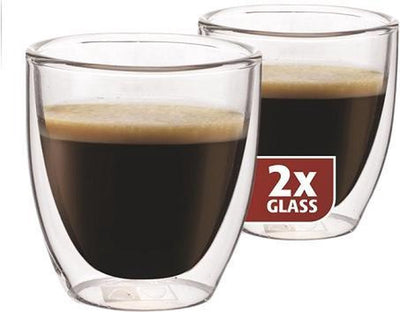 Petits verres à expresso Maxxo - double paroi - 2 pièces