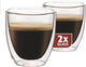 Petits verres à expresso Maxxo - double paroi - 2 pièces
