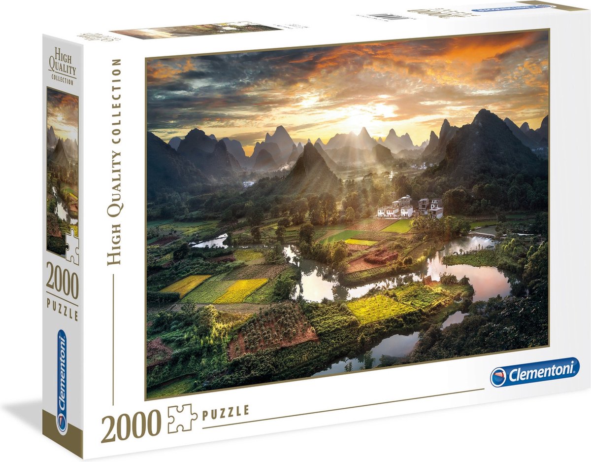 Clementoni - puzzle - 2000 pièces - porcelaine - collection haute qualité - puzzle pour adultes