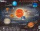 Système solaire Larsen – puzzle – espace – planètes et astronomie – puzzle éducatif pour enfants – 70 pièces – fabriqué en Norvège – pièces supplémentaires de 2,5 mm – plateau avec plaque fixe