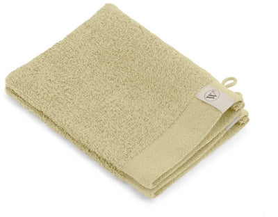 Gant de toilette Walra coton doux - jaune maïs - 2x 16x21