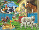 Animaux de la ferme Larsen – puzzle – animaux – ferme – puzzle éducatif pour enfants – 23 pièces – fabriqué en Norvège – pièces extra épaisses de 2,5 mm – plateau avec bord fixe