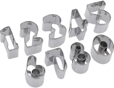 Jeu d'emporte-pièces Westmark, chiffres, acier inoxydable, 0-9, 9 pièces, argent, 35382280