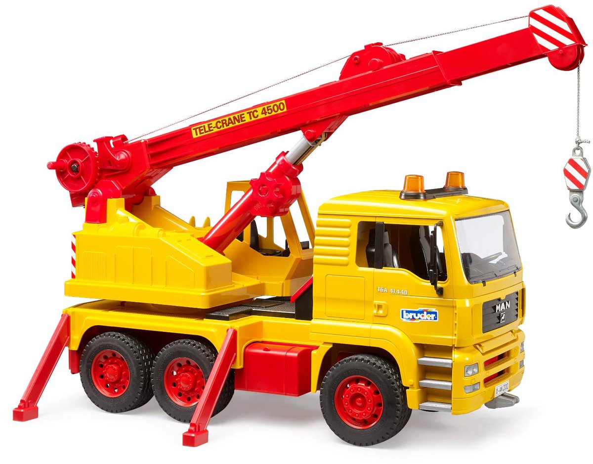 Camion avec grue 50 ans Bruder