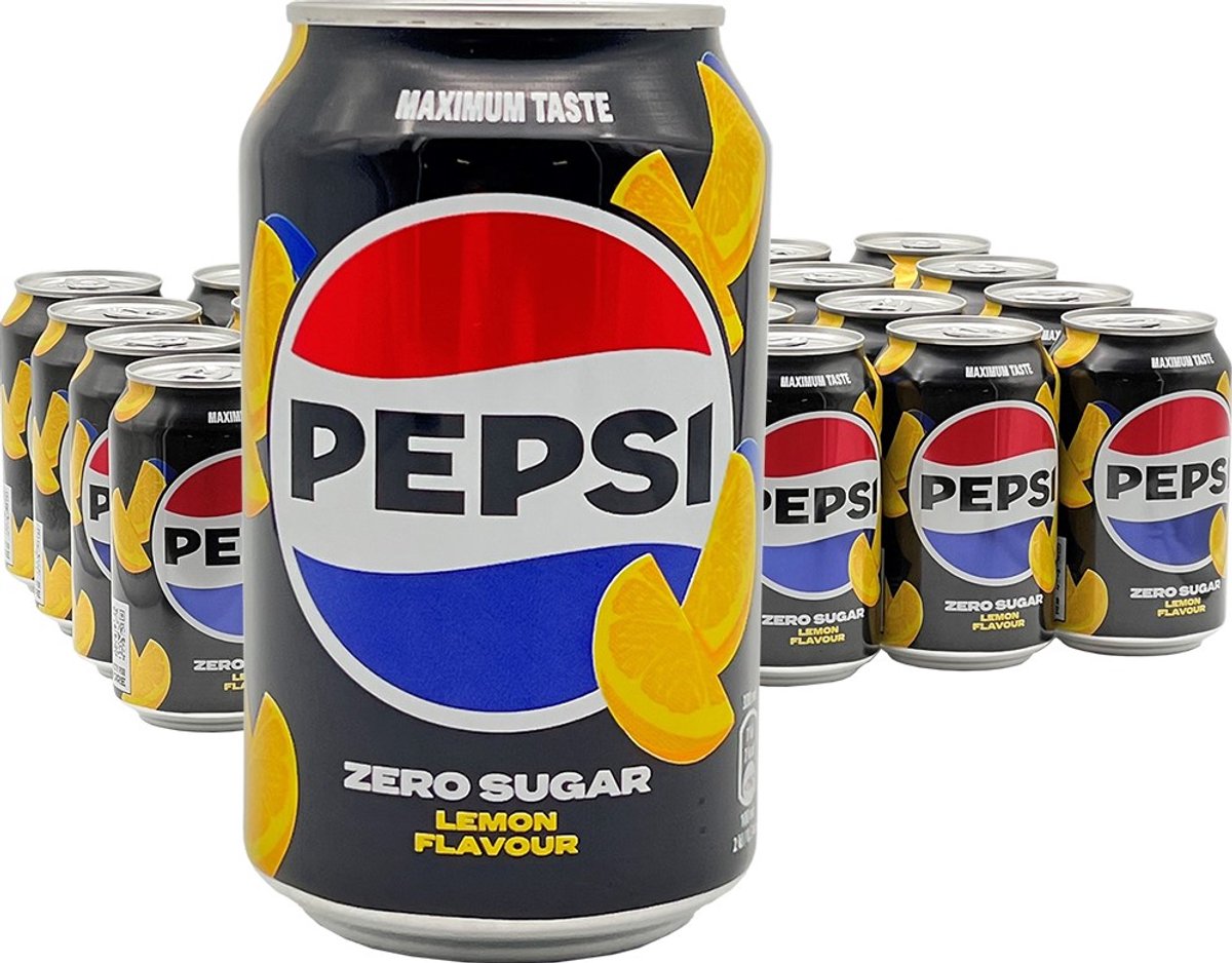 Pepsi - citron zéro sucre - 24 x 330 ml - barquette